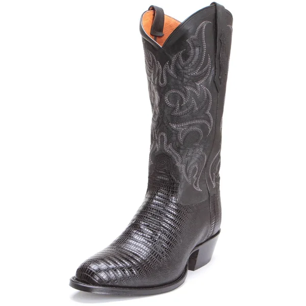 Tony Lama Mens Black Teju Lizard Nacogdoches Boots TL5150