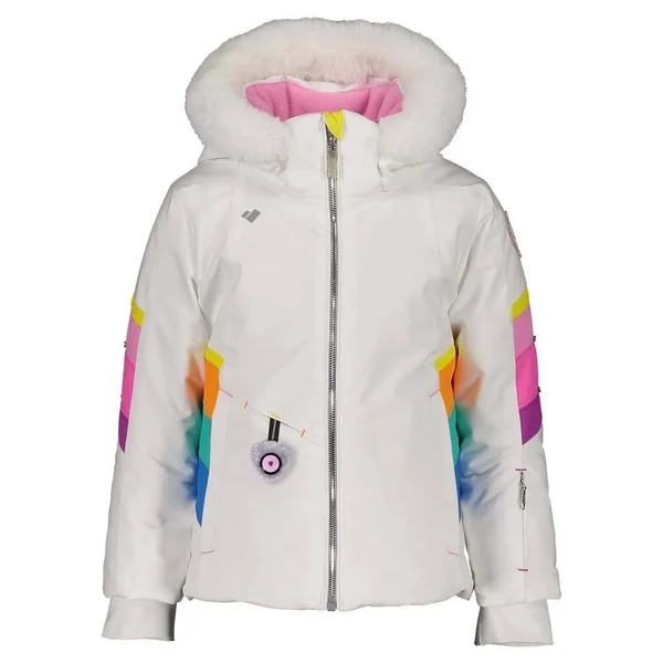 Obermeyer Girls& Katelyn Jacket with Faux Fur - 2 - Pink Pwr
