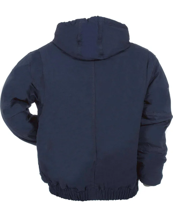 Berne Frhj01 Men's Flame-Resistant Hooded Jacket - Navy - 3XL