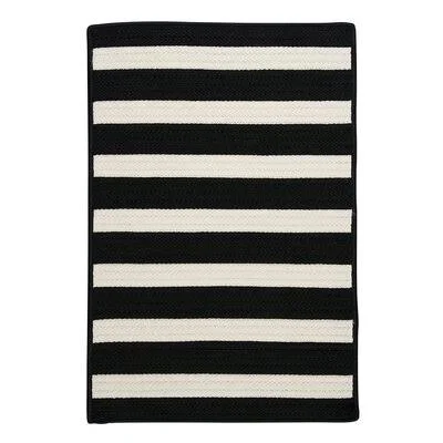 Chenier Black Indoor/Outdoor Area Rug Beachcrest Home Rug Size: Rectangle 2& x 3&