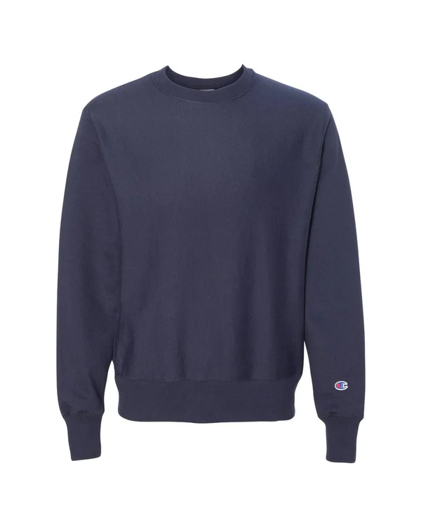 Champion REVERSE Weave Crew Team Navy - S