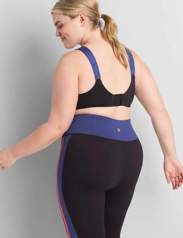 Plus Size Women's Livi Active High-Impact Wicking Max Support Sport Bra - Size: 42DD, Twilight Blue, Cacique