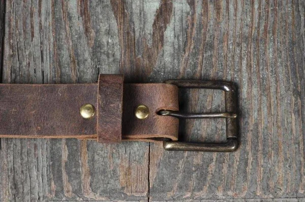 Full Grain Genuine Buffalo 1 1/2x22 Distressed Leather Casual Belt Brown Handmade 50 - Brown