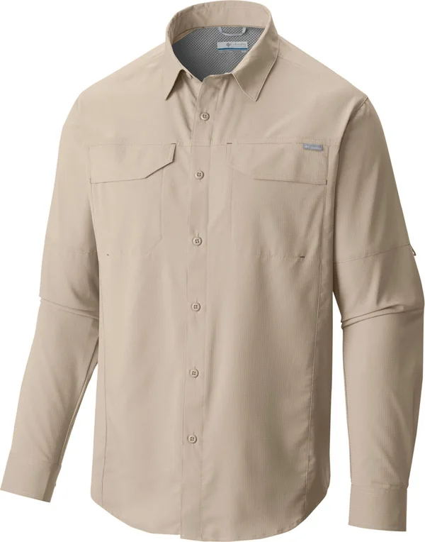 Columbia Men's Silver Ridge Lite Button Up Long Sleeve Shirt - Size: XL, Fossil