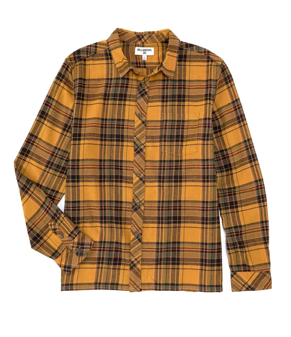 Billabong Coastline Flannel Shirt - Men's Dark Blue - L