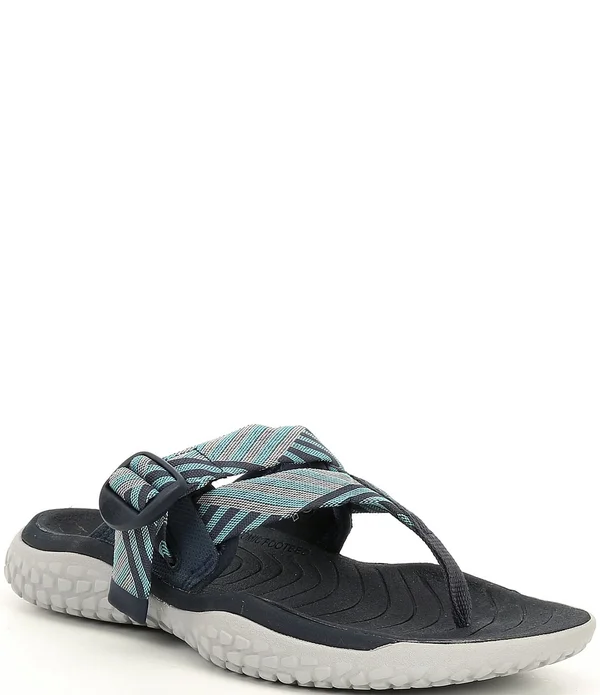 Keen Women's Solr Toe Post Sandal - 6 - Navy, Blue Mist