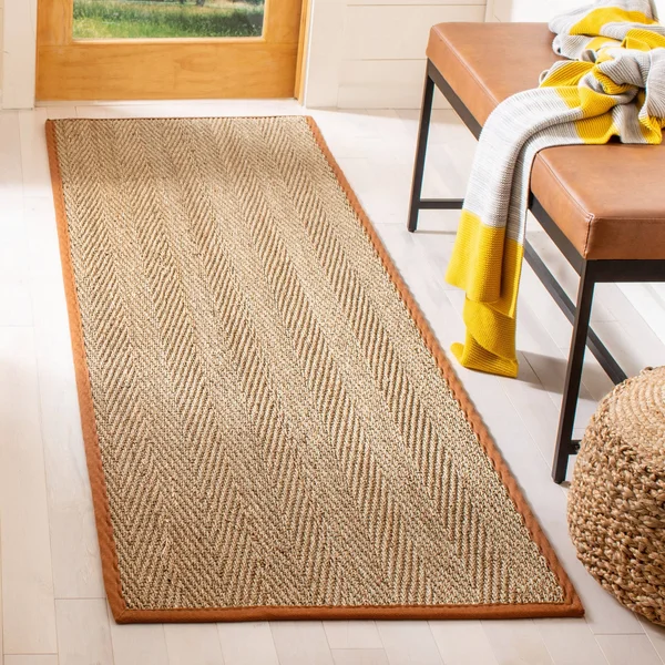 Safavieh Natural Fiber NF115B Natural, Brown Rug 2&6x22 x 22& Runner