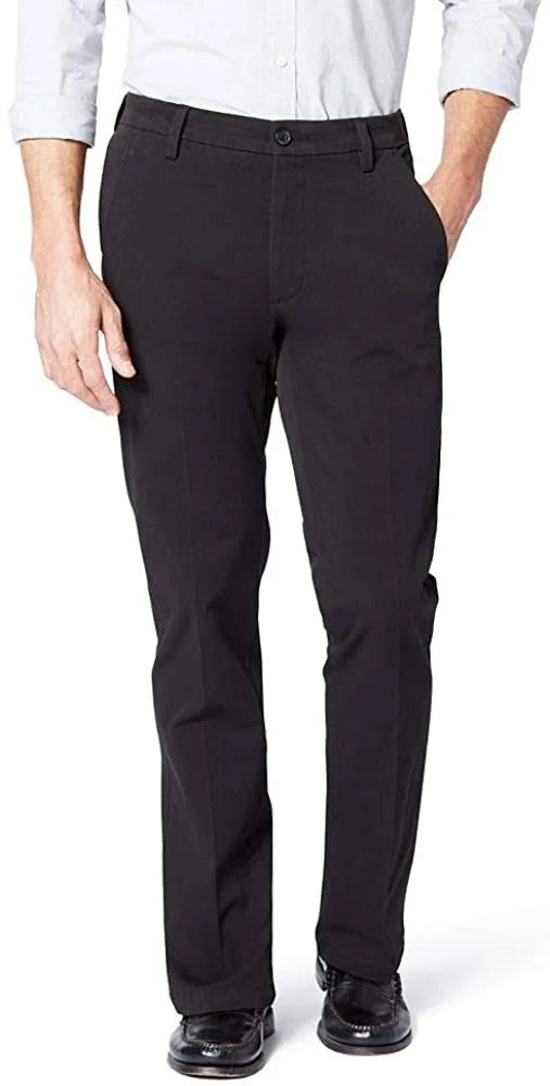 Dockers Men S Slim Fit Workday Khaki Smart 360 Flex Pants D1, Black