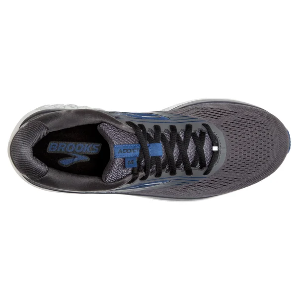 Brooks Men's Addiction 14 - Blackened Pearl - Blue - Black - 11 - 2E