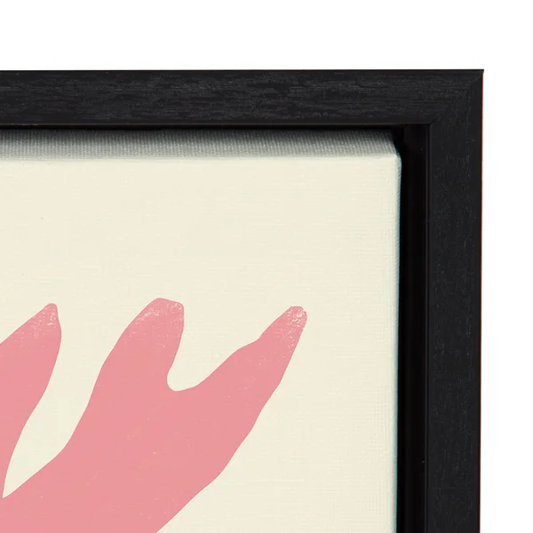 Kate and Laurel Sylvie for You Framed Canvas Wall Art by Marcello Velho, 18x24 Natural, Abstract Wall Decor