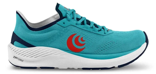 Topo Athletic Cyclone Running Shoe - Men's Cyan/Red, 10.5