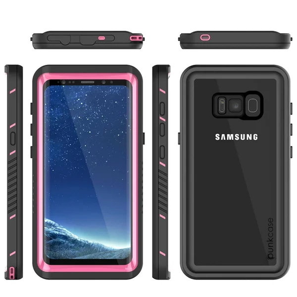 Punkcase Galaxy S8 Waterproof Case, Punkcase Extreme Series Slim Fit IP68 Certified Shockproof Snowproof Dirproof Armor Cover W