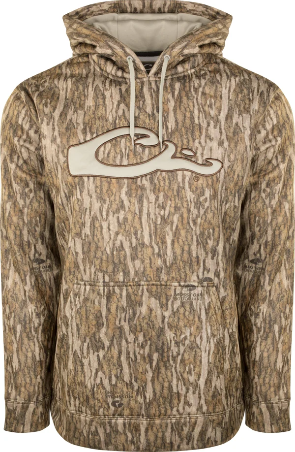 Drake Performance Hoodie, Mossy Oak Bottomland, Large