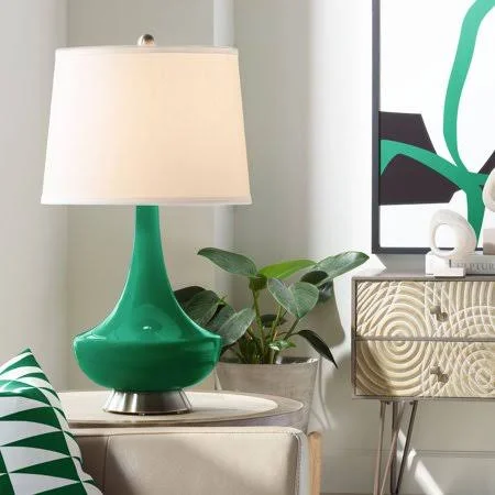 Color + Plus Greens Gillan Glass Table Lamp