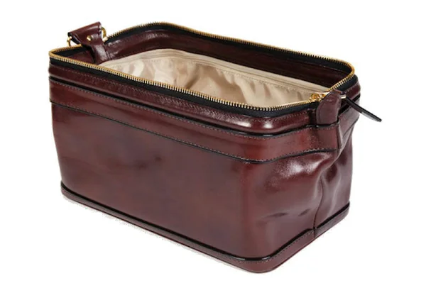 Bosca Old Leather Zipper Utility Kit - Brown