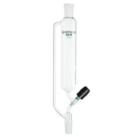 Chemglass - CG-1704-12 - Funnel - Addition, 60ml, 14/20 JT, PTFE Valve