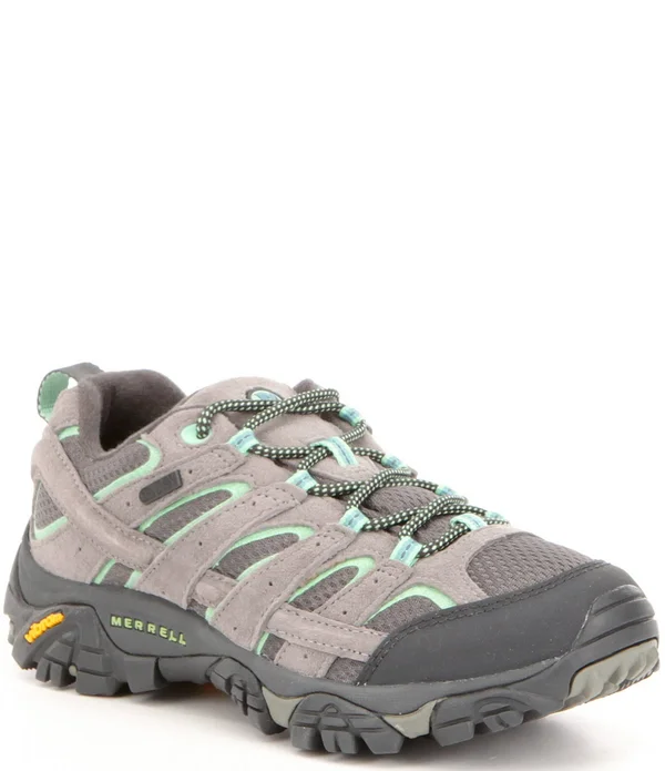Merrell Moab 2 Waterproof Wide 7.5 - Drizzle/Mint (Women's)