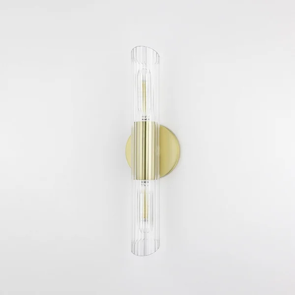 Mitzi H177102S-AGB Cecily 2 Light Small Wall Sconce - Aged Brass