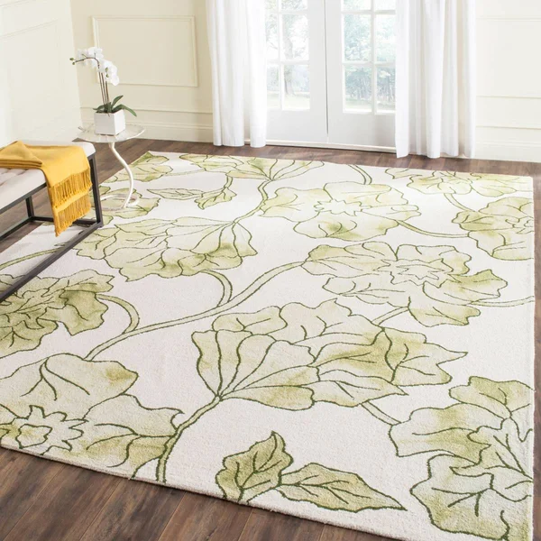 Safavieh Dip Dye DDY683B Ivory - Light Green 7& Square Area Rug