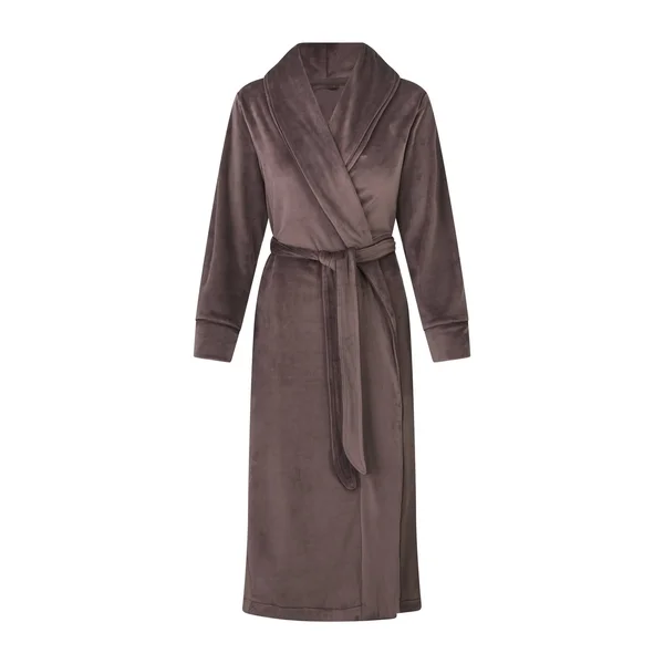 SKIMS Women's Velour Long Robe - Brown - Size M