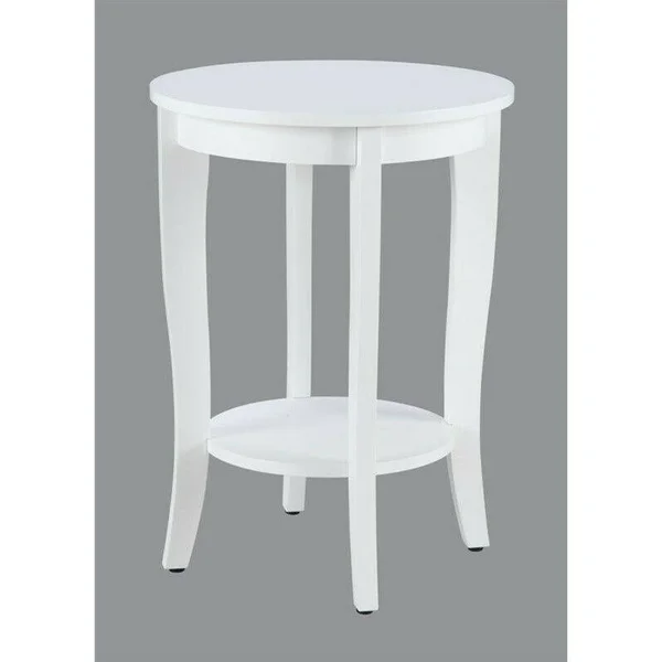 Convenience Concepts American Heritage Round Table - White