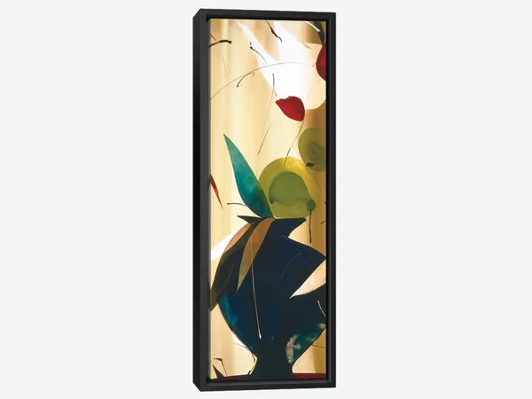 Panoramic Framed Canvas Art - Exotico Oooh II by Lola Abellan ( Floral & Botanical art)