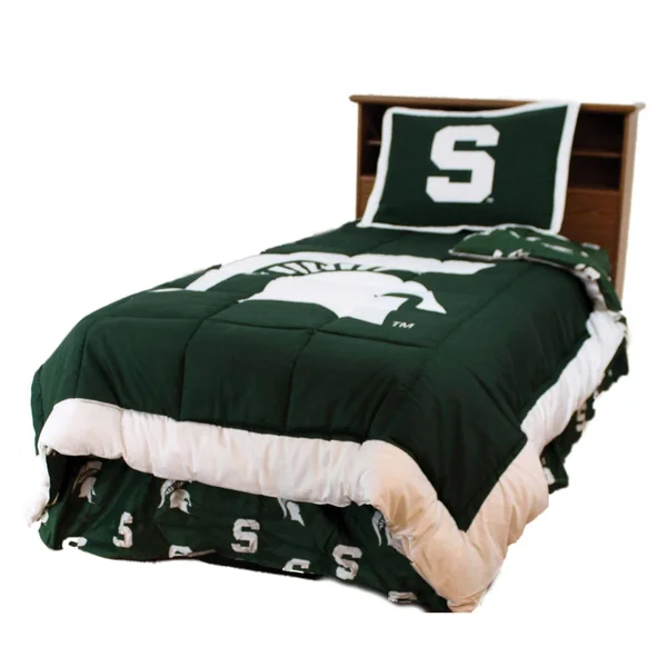 Michigan State Spartans Reversible Comforter Set - Full