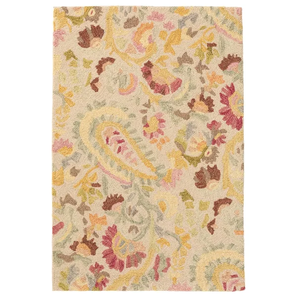 Dash & Albert Ines Micro Hooked Wool Rug 5ft x 8ft