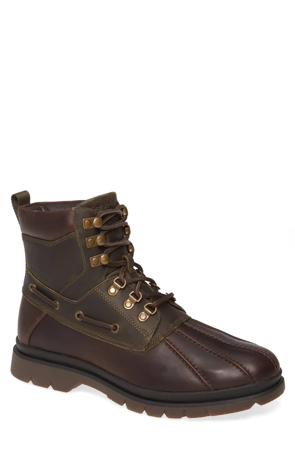 Men's Sperry Watertown Waterproof Duck Boot - 8.5 M - Tan/ Olive