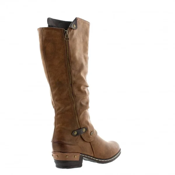Rieker 93655-26 Womens Knee High Boots Tan 37 EU
