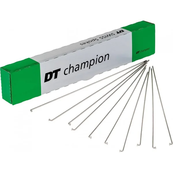 DT Swiss Champion 2.0 284mm Silver Spokes Box of 100