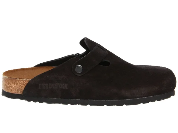 Birkenstock Boston Soft Footbed Clog - 45 - Black Suede