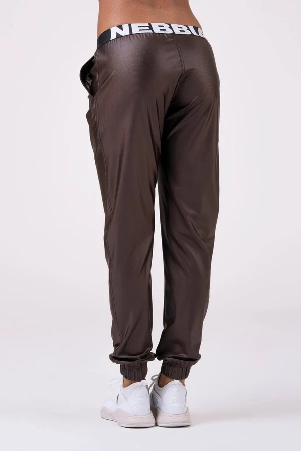 Nebbia Sports Drop Crotch Pants 529 Brown, L