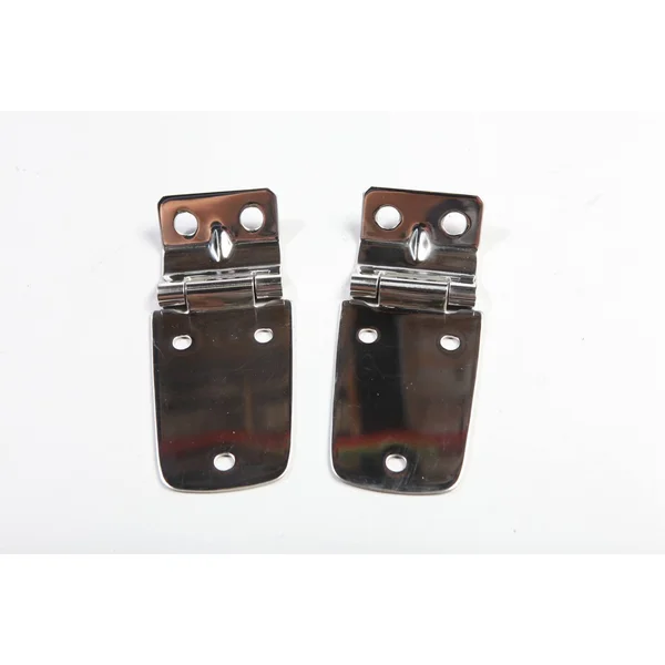 Rugged Ridge 11111.02 Jeep Wrangler TJ Hood Hinges; Stainless Steel