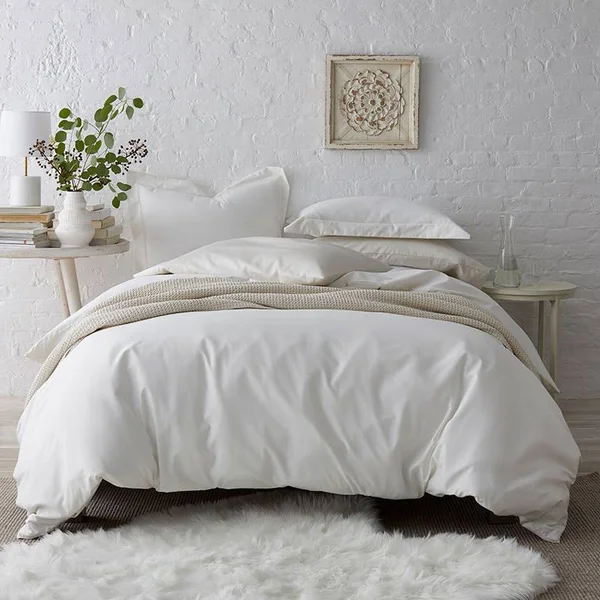 Company Cotton Wrinkle-Free Sateen Duvet Cover - Pink, Size Full, The Company Store
