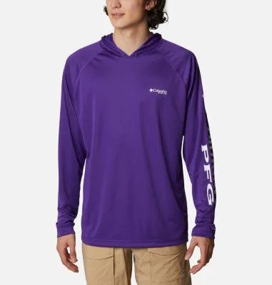 Columbia Men's PFG Terminal Tackle Fishing Hoodie - XL - Purple