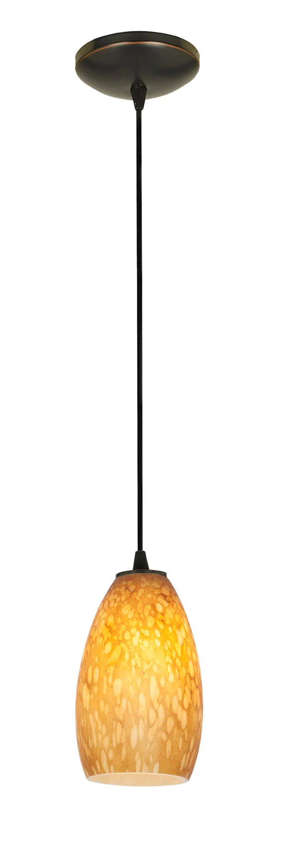 Access Lighting Champagne 1-Light Pendant - Oil Rubbed Bronze - 28012-2C-ORB/WHST