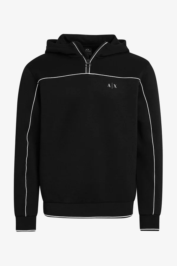 Armani Exchange Men Polyester, Viscose, Elastane Hoodie - Size XS, Black 1
