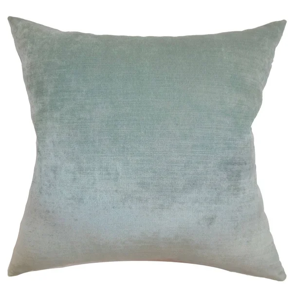 The Pillow Collection Haye Solid Euro Sham Aqua - King