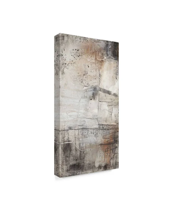 Trademark Fine Art &Black - White and Bronze I& Canvas Art by Jennifer Goldberger, Size: 16 x 32
