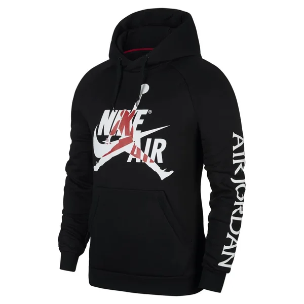 Jordan Jumpman Classics Fleece Hoodie Black/White Size XXL