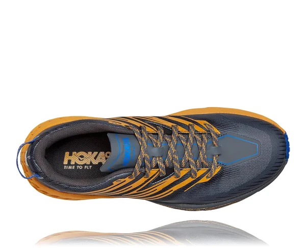 Hoka Men's Speedgoat 4 Castlerock/Golden Yellow - 15