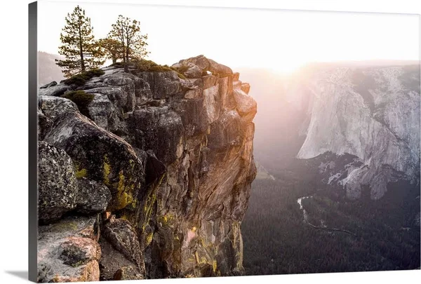 Sunset at Yosemite National Park - California, Canvas Wall Art, 48x32, Great Big Canvas