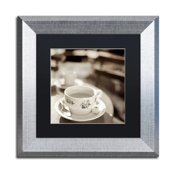 Alan Blaustein 'Jardin du Luxembourg II' Matted Framed Art - Black/White (11 x 11), Trademark Fine Art
