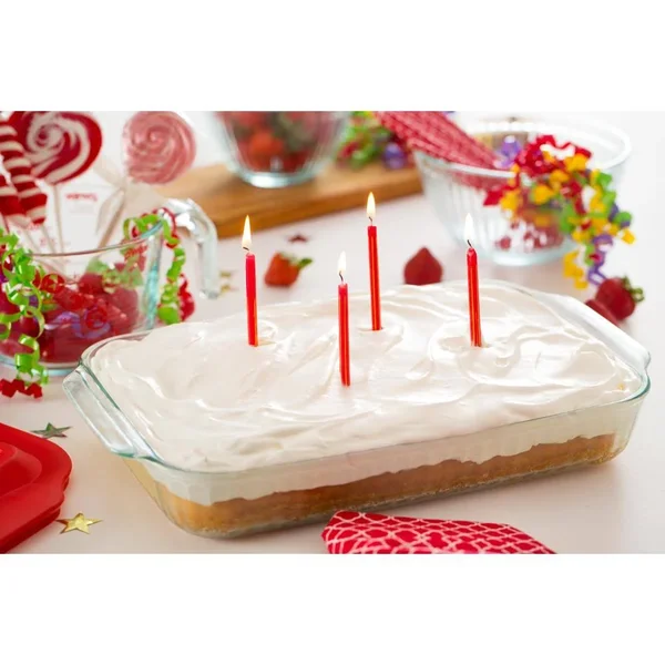 Pyrex 2 Piece Oblong Bakeware Value Pack 3 Quart Clear