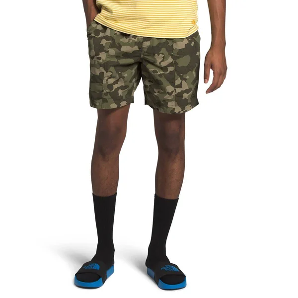 The North Face Class V Pull-On Trunk Short Men's - Burnt Olive Green Ponderosa Print, XL