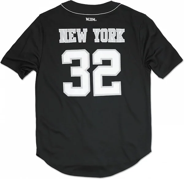 Cultural Exchange Big Boy New York Black Yankees Legends S4 Mens Baseball Jersey [Black - XL]