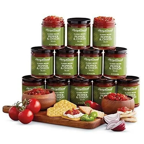 Harry & David Classic Recipe Pepper & Onion Relish - 10 Ounces (12-Pack)
