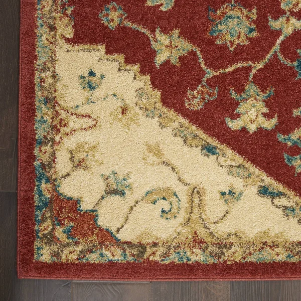 Nourison Traditional Vintage TRV01 Red Area Rug - 8&x 11&