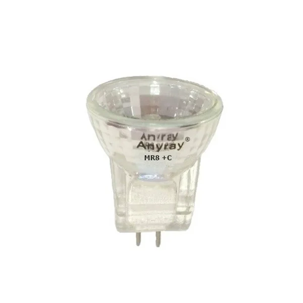 Anyray A2013Y (1-Bulb) 10-Watts MR8 +C 12V 10W Halogen Light Bulb 12-Volts, White